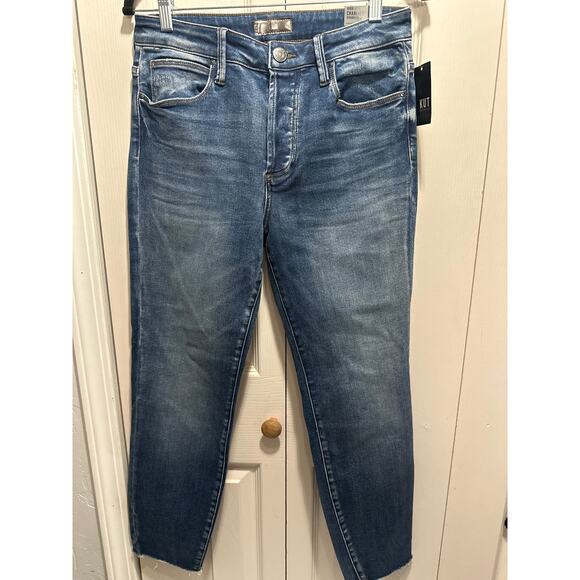 NWT Kut from the Kloth High Rise Charlize Cigarette Leg Size 8 - Picture 1 of 10
